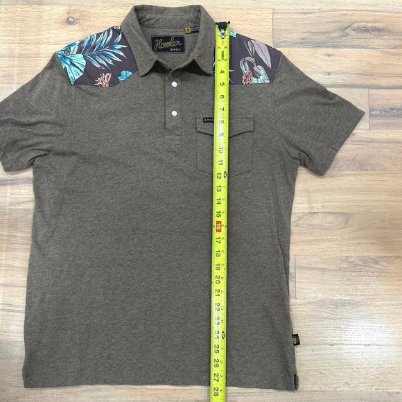 Men’s Howler Brothers Ranchero Polo Short Sleeve Pearl Snap Shirt Floral Size M - Picture 6 of 10
